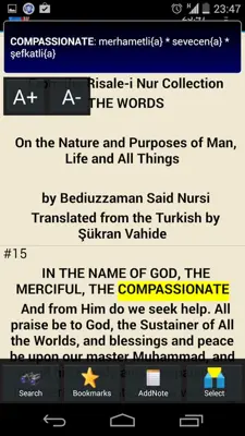 Risale-i Nur Multi Language android App screenshot 2